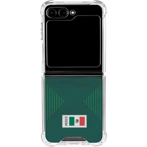 Mexico Soccer Flag Galaxy Z Flip5 5G Clear Case